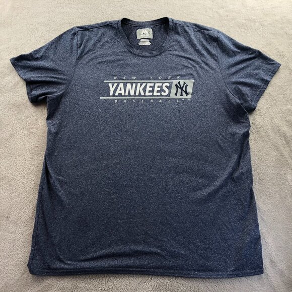 Yankees T-Shirt 2XL Heather Navy Short Sleeve Graphic Tee - Picture 12 of 13
